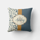 ヴィンテージフローラ クッション (裏面)