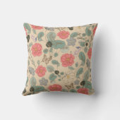 ヴィンテージフローラ クッション (裏面)