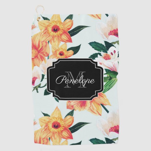 ヴィンテージフローラ ゴルフタオル (正面)