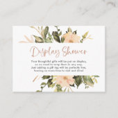 ヴィンテージフローラ |シャワーが折り畳まれていないギフトを表示 エンクロージャーカード (正面)