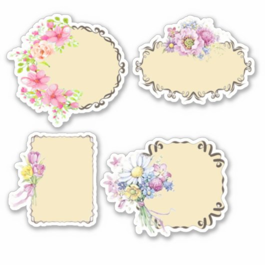 ヴィンテージフローラ シール (正面)