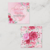 ヴィンテージフローラ スクエア名刺 (正面/裏面)