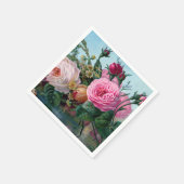 ヴィンテージフローラ スタンダードカクテルナプキン (角)