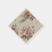 ヴィンテージフローラ スタンダードカクテルナプキン (角)