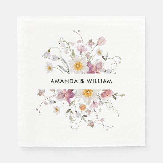 ヴィンテージフローラ スタンダードランチョンナプキン (正面)