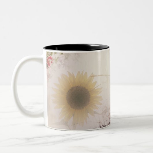ヴィンテージフローラ ツートーンマグカップ (左)