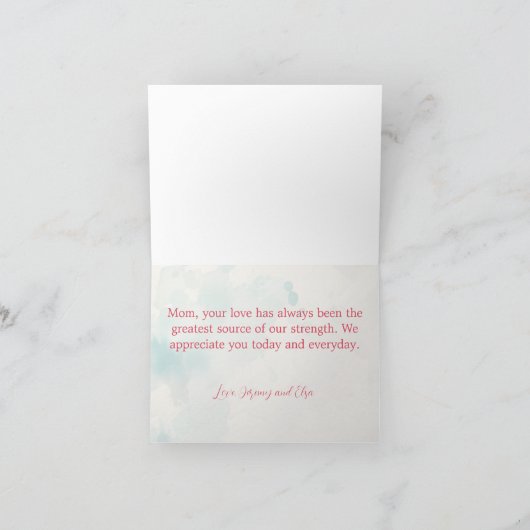 ヴィンテージフローラ「ハッピーマザーズデイ」カード シーズンカード (内部)