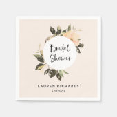 ヴィンテージフローラ |ブライダルシャワーナプキン スタンダードカクテルナプキン (正面)