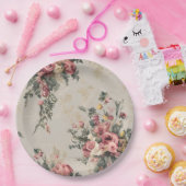 ヴィンテージフローラ ペーパープレート (パーティー)