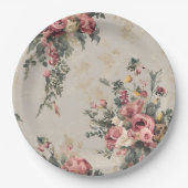 ヴィンテージフローラ ペーパープレート (正面)