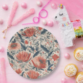 ヴィンテージフローラ ペーパープレート (パーティー)