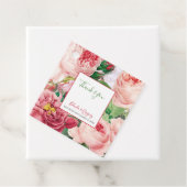 ヴィンテージフローラ&ボタニカルピンクローズ結婚ズギフト フェイバータグ (インサイチュ)