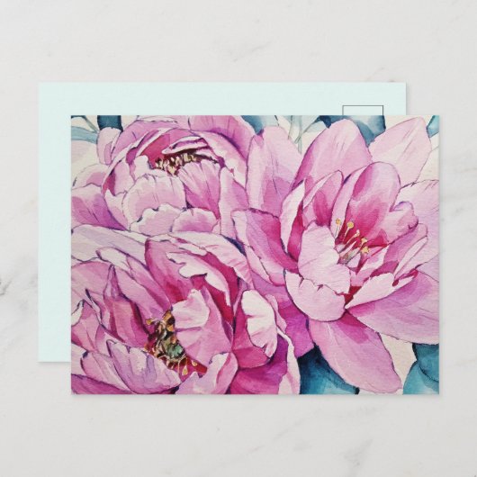 ヴィンテージフローラ ポストカード (正面/裏面)