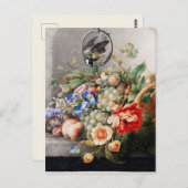 ヴィンテージフローラ ポストカード (正面/裏面)