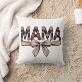 ヴィンテージフローラ"ママ"母の日の贈り物、かわいいママ クッション (ブランケット)