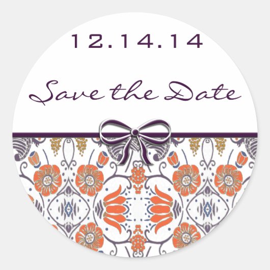 ヴィンテージフローラ ラウンドシール (正面)