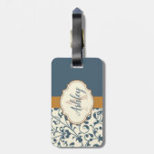 ヴィンテージフローラ ラゲッジタグ (裏面縦)