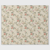 ヴィンテージフローラ ラッピングペーパー (フラット)
