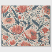 ヴィンテージフローラ ラッピングペーパー (フラット)