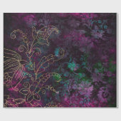 ヴィンテージフローラ ラッピングペーパー (フラット)