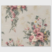ヴィンテージフローラ ラッピングペーパー (フラット)