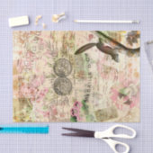 ヴィンテージフローラ（リス付き） 薄葉紙 (クラフト)