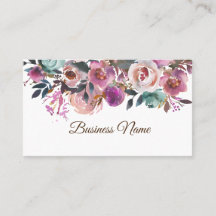 ヴィンテージフローラ，レトロビジネスカード