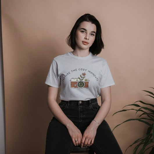 ヴィンテージフローラ、レトロ写真 Tシャツ