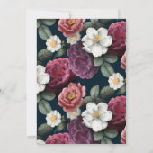 ヴィンテージフローラ 招待状 (裏面)