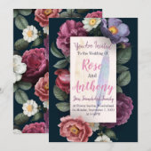 ヴィンテージフローラ 招待状 (正面/裏面)