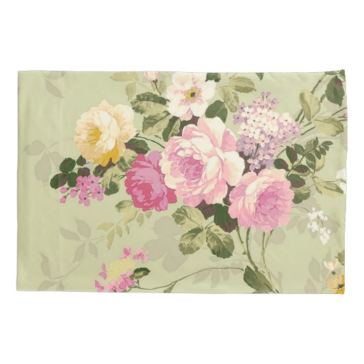 ヴィンテージフローラ 枕カバー (裏面)