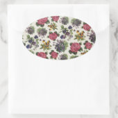 ヴィンテージフローラ 楕円形シール (バッグ)