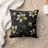 ヴィンテージフローラ（緑） クッション (ブランケット)