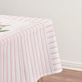 ヴィンテージフローラ、線、ドットのテーブルクロス52"x70" テーブルクロス (インサイチュ)