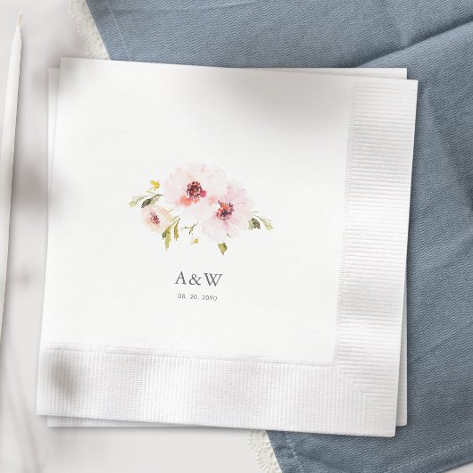 ヴィンテージフローラ 縁ありカクテルナプキン