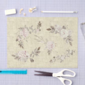 ヴィンテージフローラ 薄葉紙 (クラフト)