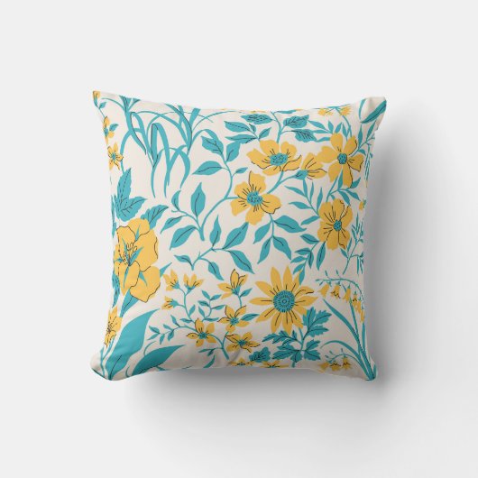 ヴィンテージフローラ:Liberty Motifシームレス クッション (正面)