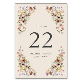 ヴィンテージフローラBohoテーブル番号 テーブルナンバー