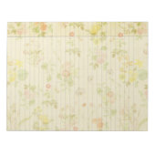 ヴィンテージフローラBoho文房具メモ帳 ノートパッド (正面)