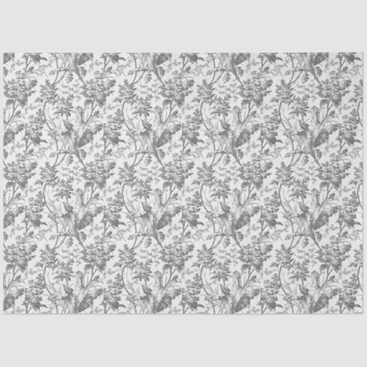 ヴィンテージフローラChinoiserieデコページティッシュペーパー 薄葉紙 (正面)