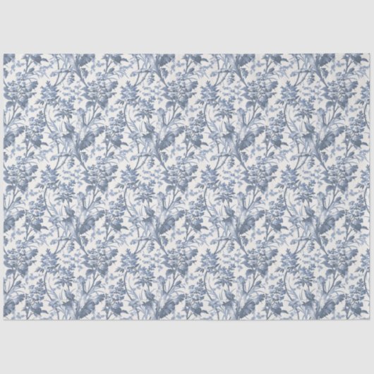 ヴィンテージフローラChinoiserieデコページティッシュペーパー 薄葉紙 (正面)