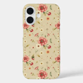 ヴィンテージフローラiPhone & iPadケース（ベージュ） iPhone 16ケース