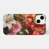 ヴィンテージフローラiPhoneCase 14 iPhoneケース (裏面横)