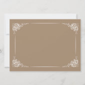 ヴィンテージフローラMochaに日付カードを保存 セーブザデート (裏面)