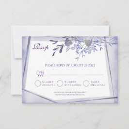 ヴィンテージフローラRSVP結婚の応答カード 出欠カード