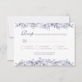 ヴィンテージフローラRSVP結婚の応答カード 出欠カード