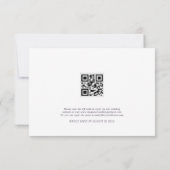 ヴィンテージフローラRSVP結婚の応答カード 出欠カード (裏面)