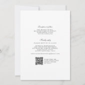 ヴィンテージフローラRSVP結婚式招待状 招待状 (裏面)