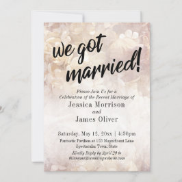 ヴィンテージフローラWe得披露宴のみ 招待状