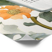 ヴィンテージフローラWilliam Morris黄色の座席表 ポスター (角)